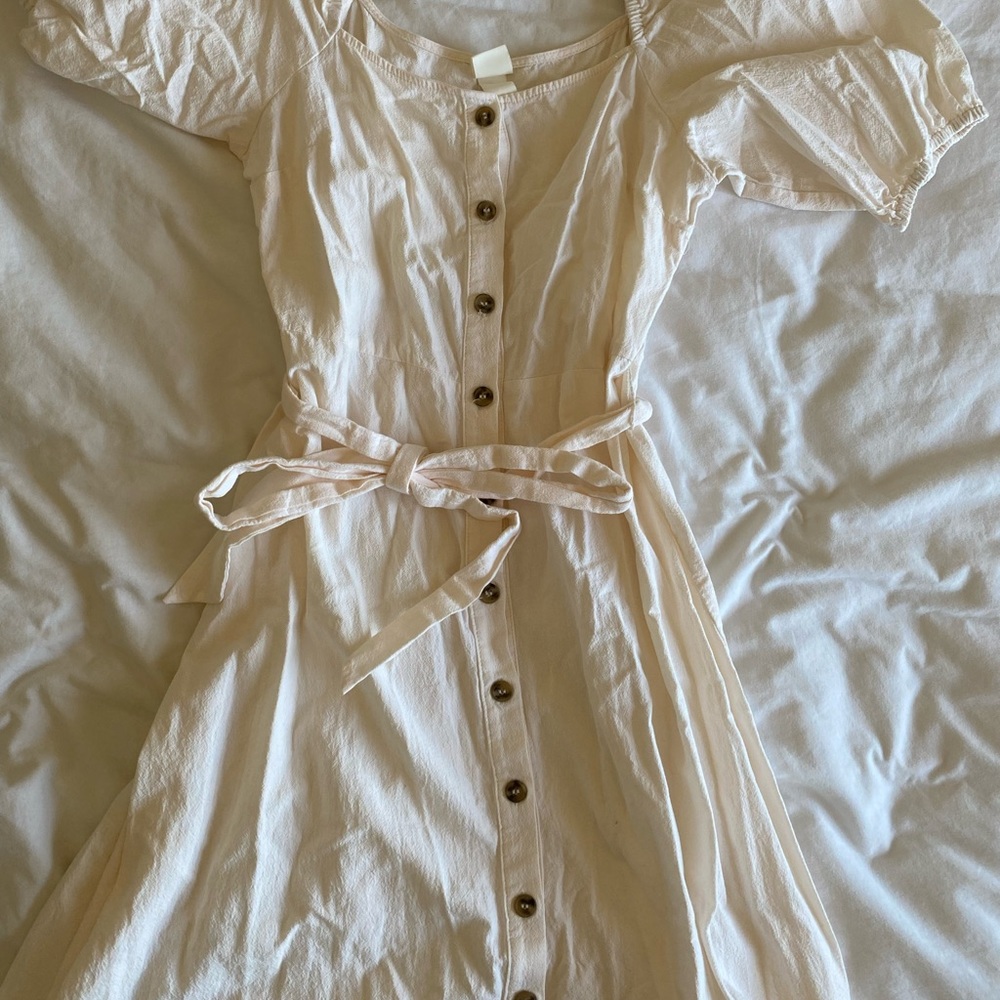 Button down midi dress